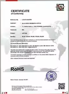 BSCI Certificate document